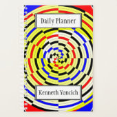 Gele spiralen door Kenneth Yoncich Planner (Voorkant)