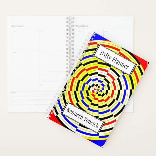 Gele spiralen door Kenneth Yoncich Planner (Display)