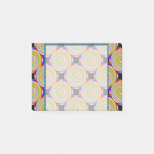Gele spiralen door Kenneth Yoncich Post-it® Notes (Voorkant)