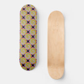 Gele spiralen door Kenneth Yoncich Skateboard (Voorkant)