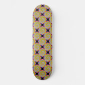 Gele spiralen door Kenneth Yoncich Skateboard (Voorkant)