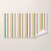 Gele spoelvormige spoeltjes met fijne kleur bad handdoek (Handdoek)