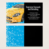 Gele sportwagen | Bellen Visitekaartje (Voorkant /achterkant)