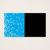 gele sportwagen | luchtbellen | Automatisch opscho Visitekaartje (Achterkant)