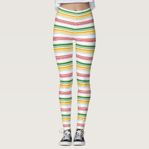 Gele staafjes met stutten leggings