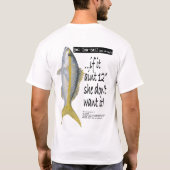 gele staart t-shirt (Achterkant)