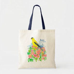 Gele staatsvogel Goldfinch van Iowa Grocery Tote Bag