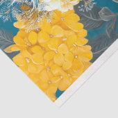 Gele Standaard Zwarte Poedel Portret Decoupage Tissuepapier (Detail)