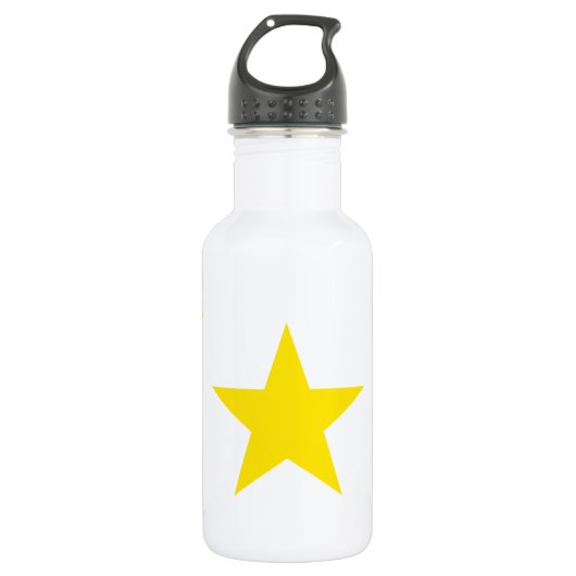 Gele ster 1 waterfles (Voorkant)