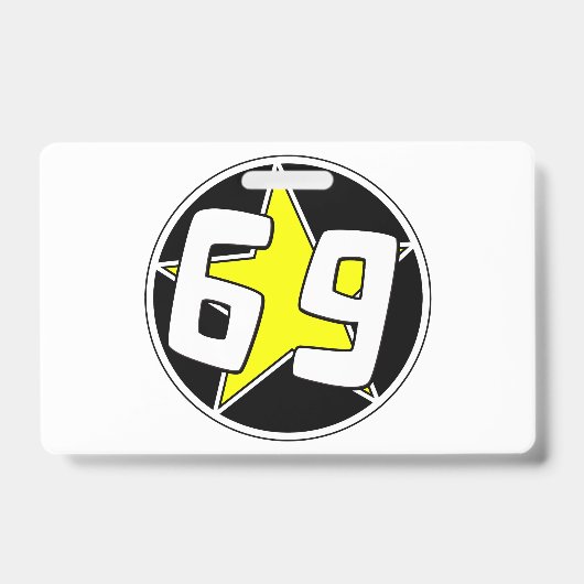 Gele ster 69 badge (Voorzijde)