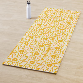 Gele ster Bloempatroon Yogamat