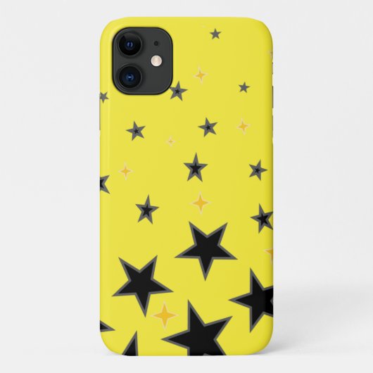 gele ster Case-Mate iPhone case (Achterkant)