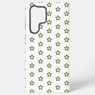 Gele Ster Cute Minimalistische Patroon Samsung Galaxy Hoesje