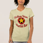 Gele ster Martini Bar T-shirt (Voorkant)
