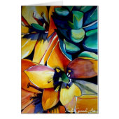 Gele ster van Bethlehem waterverf kunst (Voorkant)