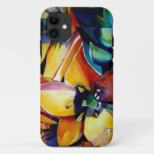 Gele ster van Bethlehem waterverf kunst iPhone 11 Hoesje