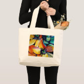 Gele ster van Bethlehem waterverf kunst Grote Tote Bag (Voorkant (product))