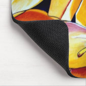 Gele ster van Bethlehem waterverf kunst Muismat (Hoek)