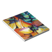 Gele ster van Bethlehem waterverf kunst Notitieblok (Schuin)