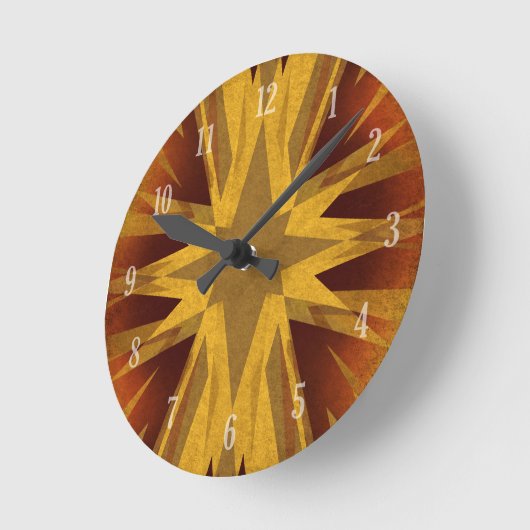  gele sterborst ronde klok (Hoek)