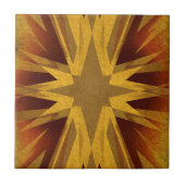  gele sterborst tegeltje (Voorkant)