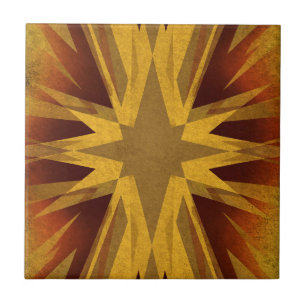  gele sterborst tegeltje