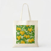 Gele Sterfruit Botanisch Patroon Tote Bag (Voorkant)