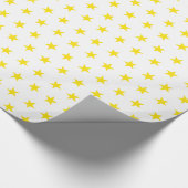 Gele sterren 8 cadeaupapier (Hoek)