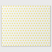 Gele sterren 8 cadeaupapier (Vlak)