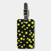 Gele sterren bagagelabel (Voorkant verticaal)