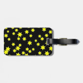 Gele sterren bagagelabel (Achterkant horizontaal)