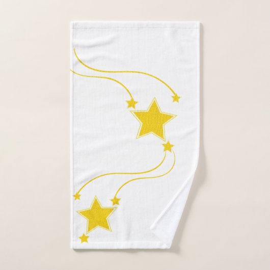 Gele sterren Bathroom Towel sets Bad Handdoek (Handdoek)