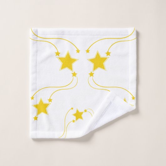 Gele sterren Bathroom Towel sets Bad Handdoek (Wasdoekje)
