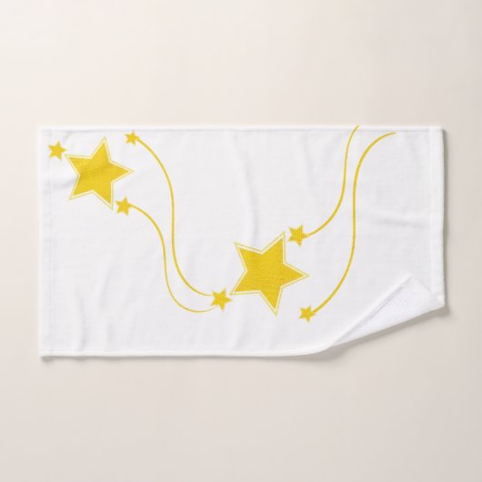 Gele sterren Bathroom Towel sets Bad Handdoek (Handdoek)