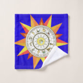 Gele sterren Blue Bathroom Towel sets Bad Handdoek (Wasdoekje)