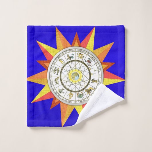 Gele sterren Blue Bathroom Towel sets Bad Handdoek (Wasdoekje)