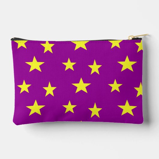 Gele sterren op paars etui (Achterkant)