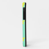 Gele sterren op turkooise Case-Mate iPhone case (Achterkant/links)