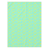 Gele sterren op turkooise tafelkleed (Voorkant)