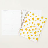 gele sterren op witte achtergrond planner (Display)