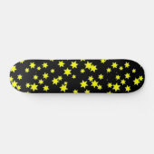 Gele sterren skateboard (Horizontaal)