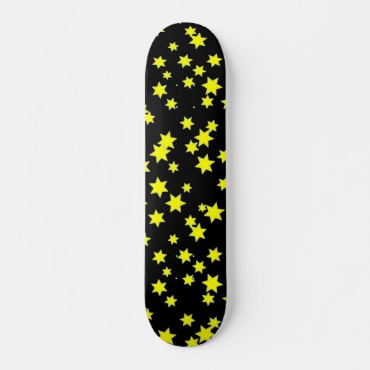 Gele sterren skateboard (Voorkant)
