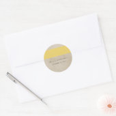Gele Stickers met de Rustic Damask Wedding (Envelop)