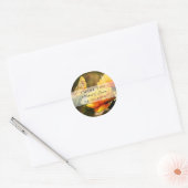 Gele Stickers met roze en vlinderbruin (Envelop)