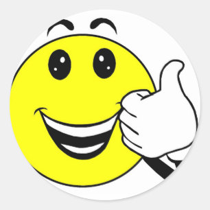 gele stier ronde sticker