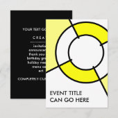 gele stieren kaart (Voorkant / Achterkant)