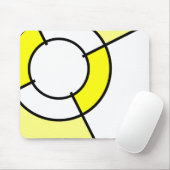 gele stieren muismat (Met muis)