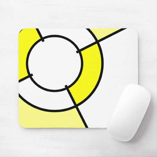 gele stieren muismat (Met muis)