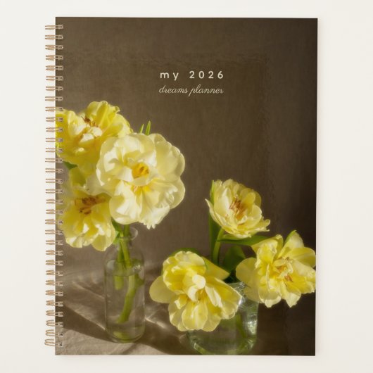 Gele Stilleven tulpen Planner (Voorkant)