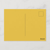 Gele Stip-Madeliefjes Briefkaart (Achterkant)